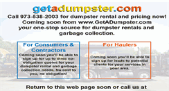 Desktop Screenshot of 1800-dumpster.com